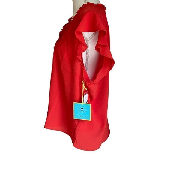 CeCe Bubble Crepe Blouse Size XXL NWT - Picture 5 of 7